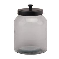 Canister de vidrio con tapa negra 3 litros Orange