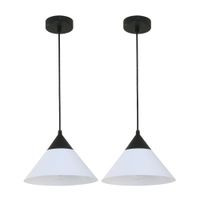 Pack de 2 Lámparas Colgantes Ikelite 10W 1 Luz E27