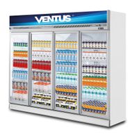 Vitrina Visicooler Ventus VCTM-1900L Top Mounted 4 Puertas 1900L