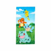 Pokemon Toalla para niños Edicion Pikachu Charmander