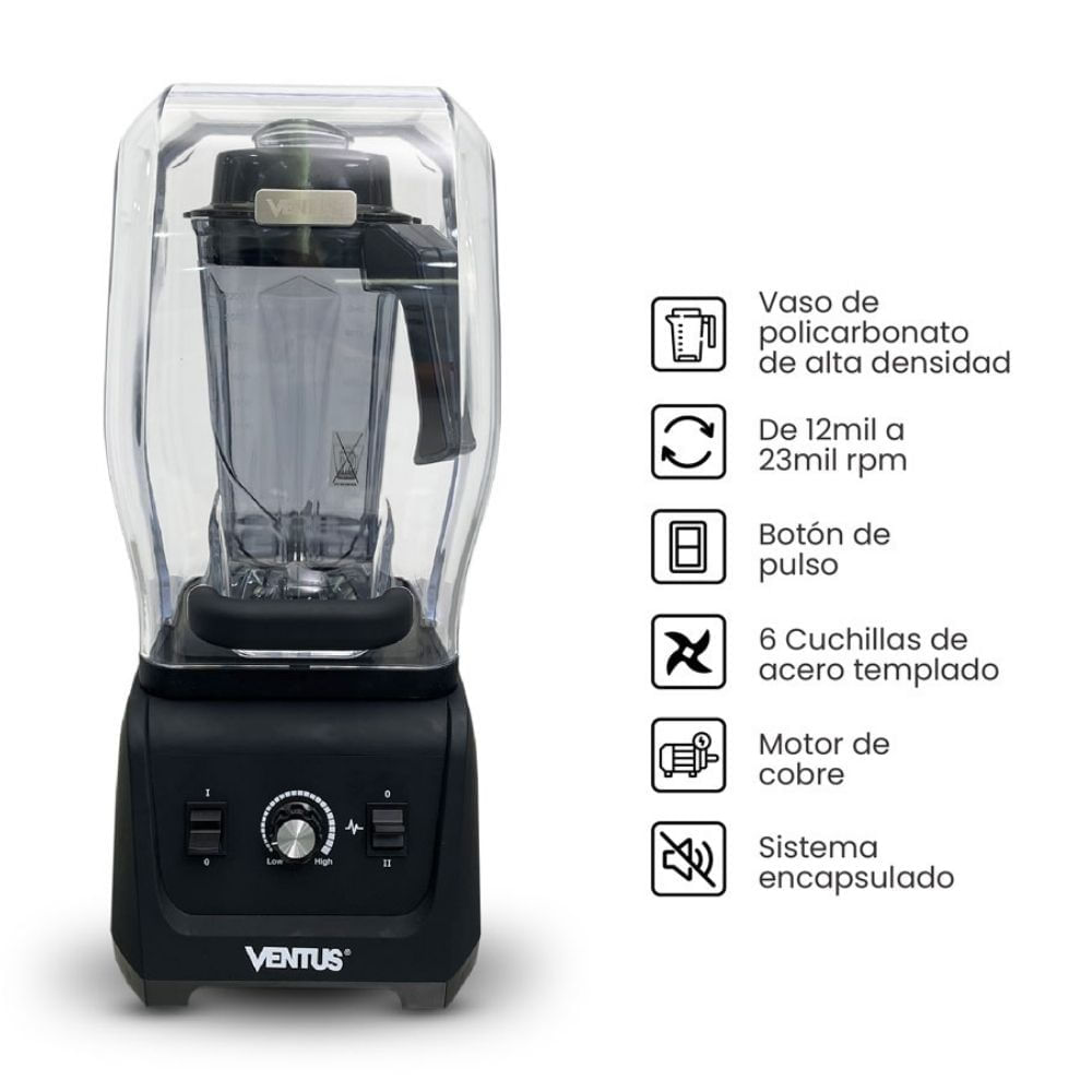 Licuadora Ventus Industrial Encapsulada 2.5L
