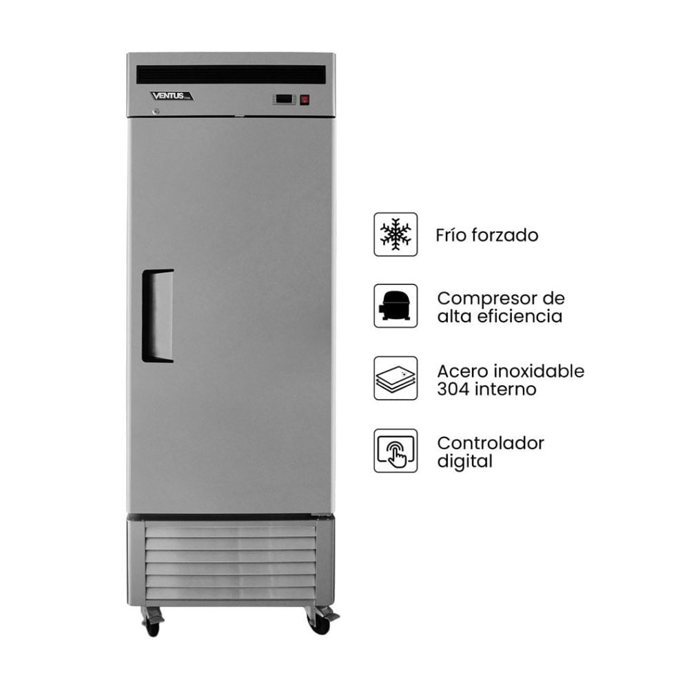 Refrigeradora Ventus Freezer VF1PS-700 Acero Inoxidable 610L