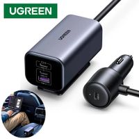 Cargador para Auto 150W UGREEN 4 en 1 4 puertos GAN carga rapida