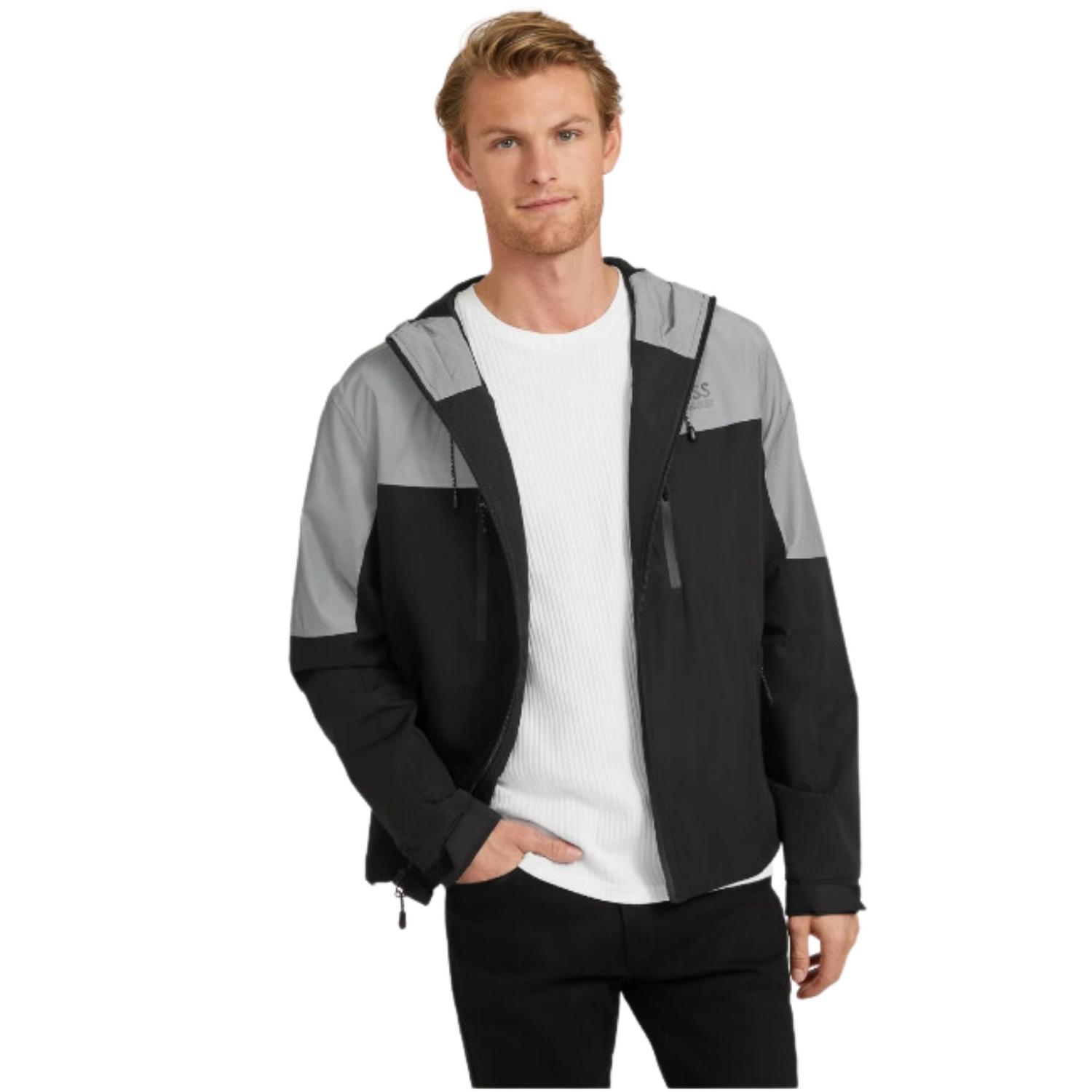 Casaca Cortavientos con Capucha Guess Nile Colorblock