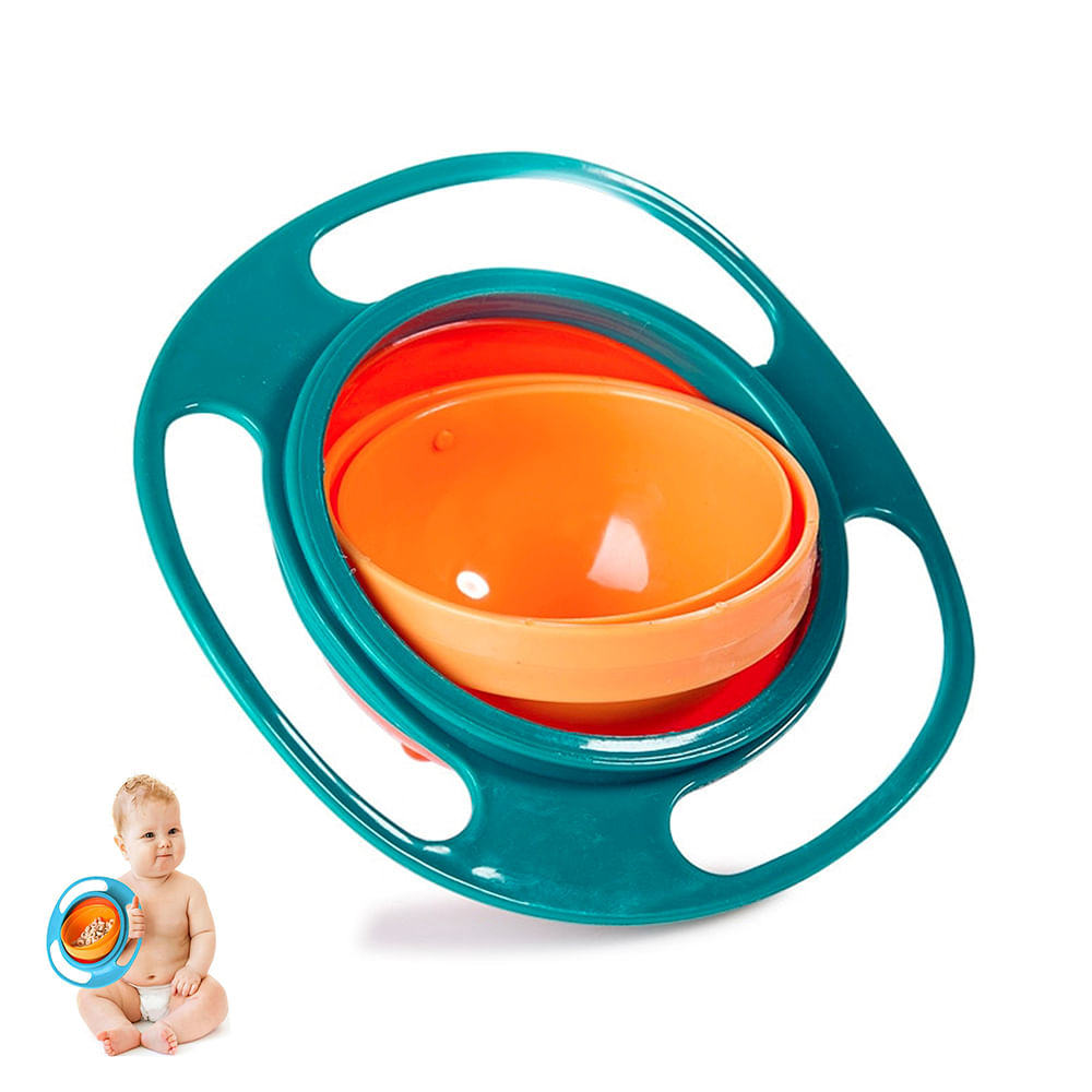 Bowl Ovni Giratoria Para Bebe Baby Froggie Verde