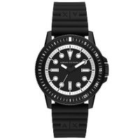 Reloj Armani Exchange Leonardo AX1852 Acero Inoxidable Correa de Silicona Negro