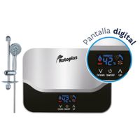 Calentador de Agua Instantáneo Prisma con Pantalla Digital y Regadera Regulable