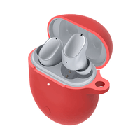 Funda Estuche Case de silicona para Xiaomi Buds 3 Pro Rojo