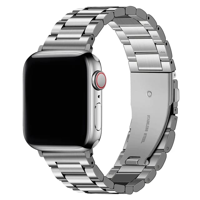 CORREA DE ESLABONES PARA Applewatch 38-40-41mm Plateado