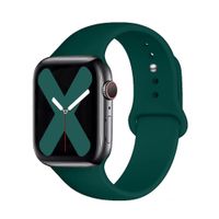 CORREA DE SILICONA PARA APPLE WATCH 38-40-41 MM VERDE OSCURO
