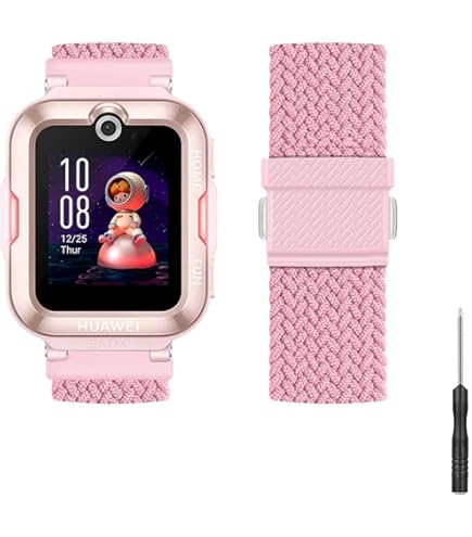 Correa de Nylon para Huawei Kids 4 Pro Rosado
