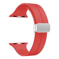 correa de silicona imantada 38-40-41mm y 42 serie 10 rojo