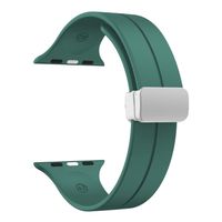 correa de silicona imantada 38-40-41mm y 42 serie 10 verde