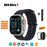 HK9 ULTRA 2 DOBLE CORREA CHAT GPT 2GB NEGRO