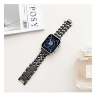 CORREA DOBLE CORAZON DE ACERO PARA WATCH 42-44-45-46-49MM-NEGRO