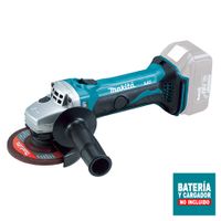 Esmeril Angular Inalámbrico Makita 18V 4-1/2"" 11,000 RPM DGA452Z sin Batería ni Cargador