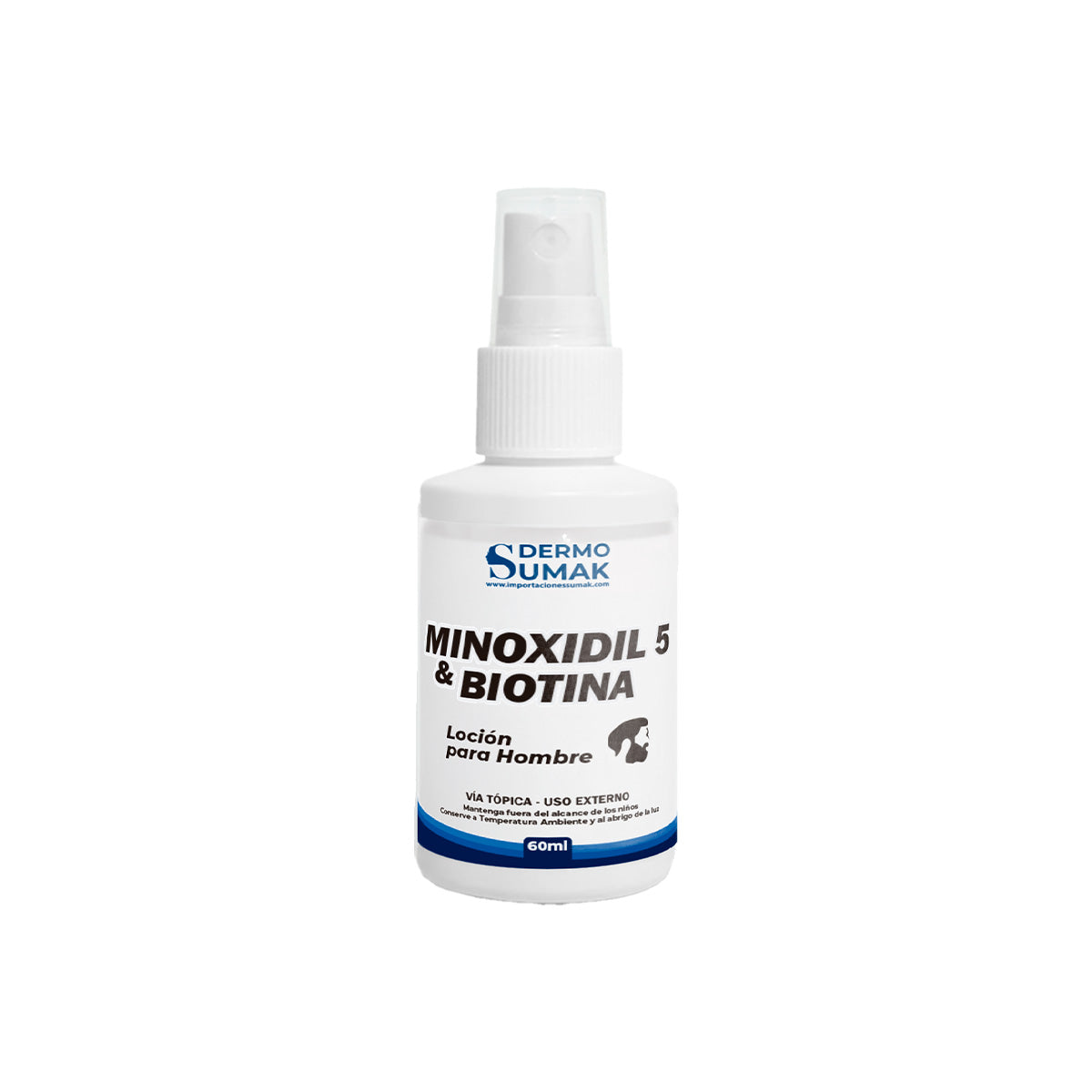 Locion Minoxidil 5% & Biotina 60ml Dermo Sumak