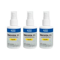 3 Locion Minoxidil 5% 60ml Dermo Sumak