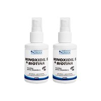 2 Locion Minoxidil 5% & Biotina 60ml Dermo Sumak