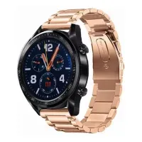 CORREA DE ESLABONES ACERO INOX PARA SMARTWATCH 22MM ORO ROSA