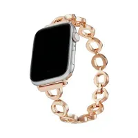 Correa Para Applewatch Y Watch Acero Rings Anillo 42-44-45-49mm Dorado