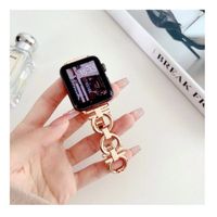 Correa Para Applewatch y Watch Acero Chanel 42-44-45-49mm Oro Rosa