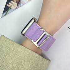 CORREA WATCH 42-44-45-49MM ALPINE LOOP NYLON HEBILLA LILA