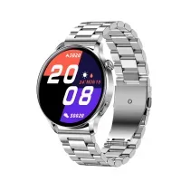 CORREA DE ESLABONES ACERO INOX PARA SMARTWATCH 22MM PLATA