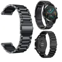 CORREA DE ESLABONES ACERO INOX PARA SMARTWATCH 22MM NEGRO