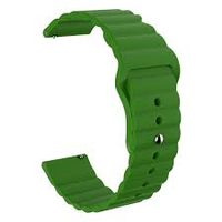 CORREA SILICONA CORRUGADA PARA SMARTWATCH 20MM VERDE
