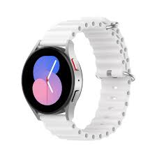 CORREA SILICONA CORRUGADA PARA SMARTWATCH 22MM BLANCA