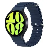 CORREA SILICONA CORRUGADA PARA SAMSUNG WATCH 4-5-5 PRO-6 AZUL