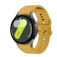CORREA SILICONA CORRUGADA PARA SAMSUNG WATCH 4-5 (20MM) AMARILLO