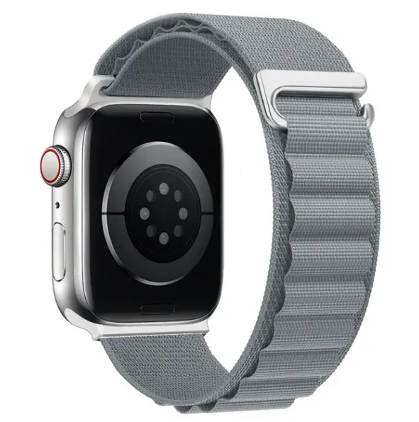 CORREA NYLON CORRUGADA PARA SMARTWATCH 22MM GRIS