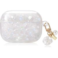 Case Protector Moket para Aipords Pro 2 Nacarado Blanco