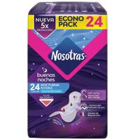 Toallas Higiénicas NOSOTRAS Buenas Noches Invisible Paquete 24un
