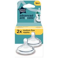 Tetina Anticólicos Flujo Medio X2 Unidades TOMMEE TIPPEE