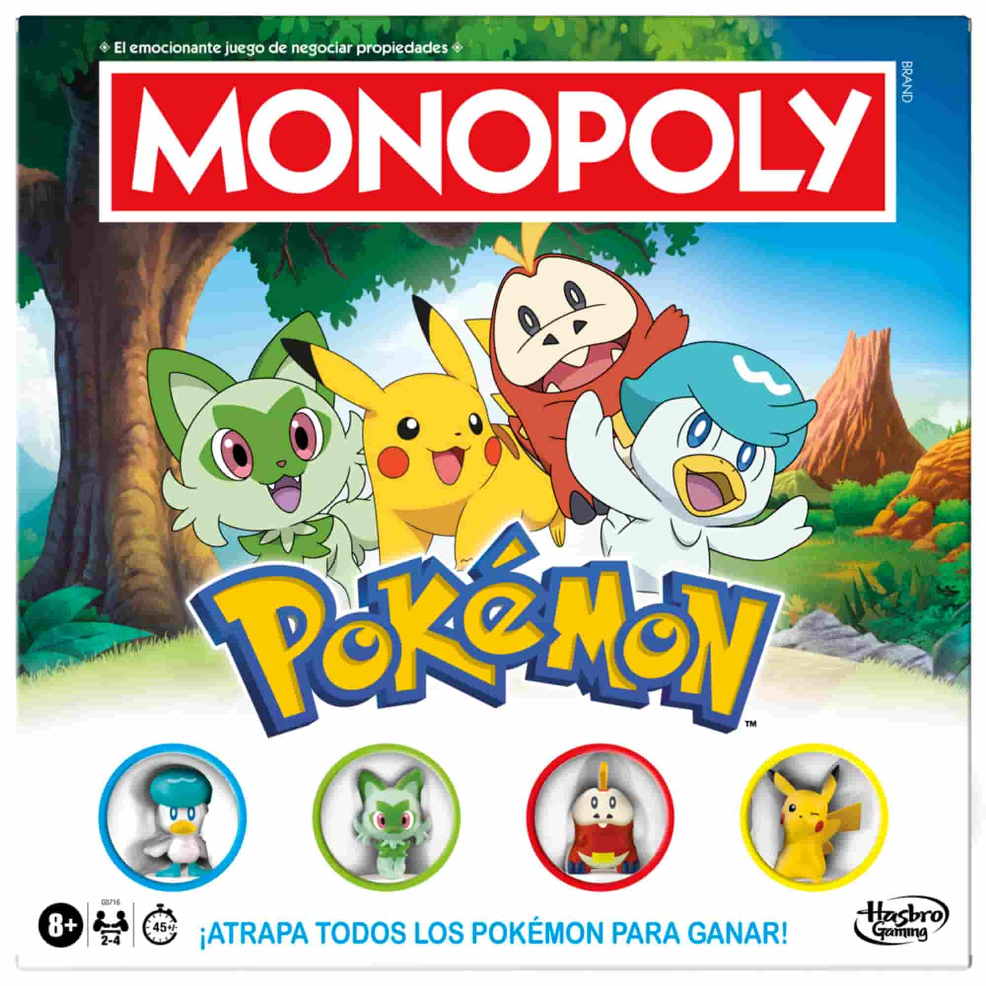 Juego de Mesa MONOPOLY Pokemon