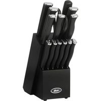 Juego de 15 cuchillos de acero inoxidable con caja negra 123866.15