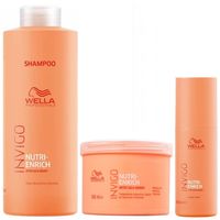 Shampoo 1000ml + Mascarilla + Bálsamo Wella Invigo Nutri Enrich