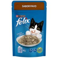 Comida para Gato FELIX Adulto Sabor Pavo Pouch 85g