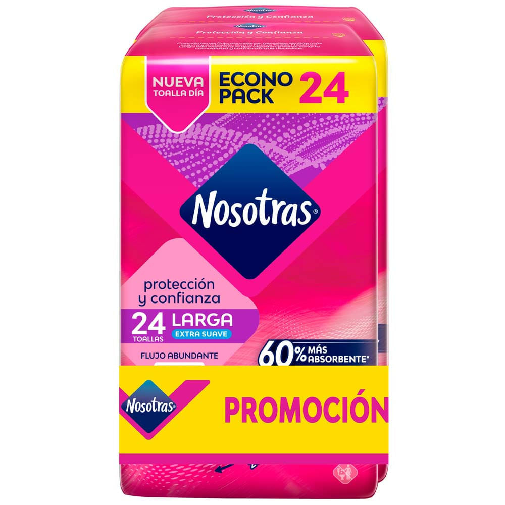 Toallas Higiénicas NOSOTRAS Extra Suave Paquete 48un