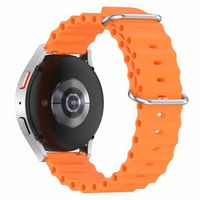 CORREA SILICONA CORRUGADA PARA SMARTWATCH 20MM NARANJA