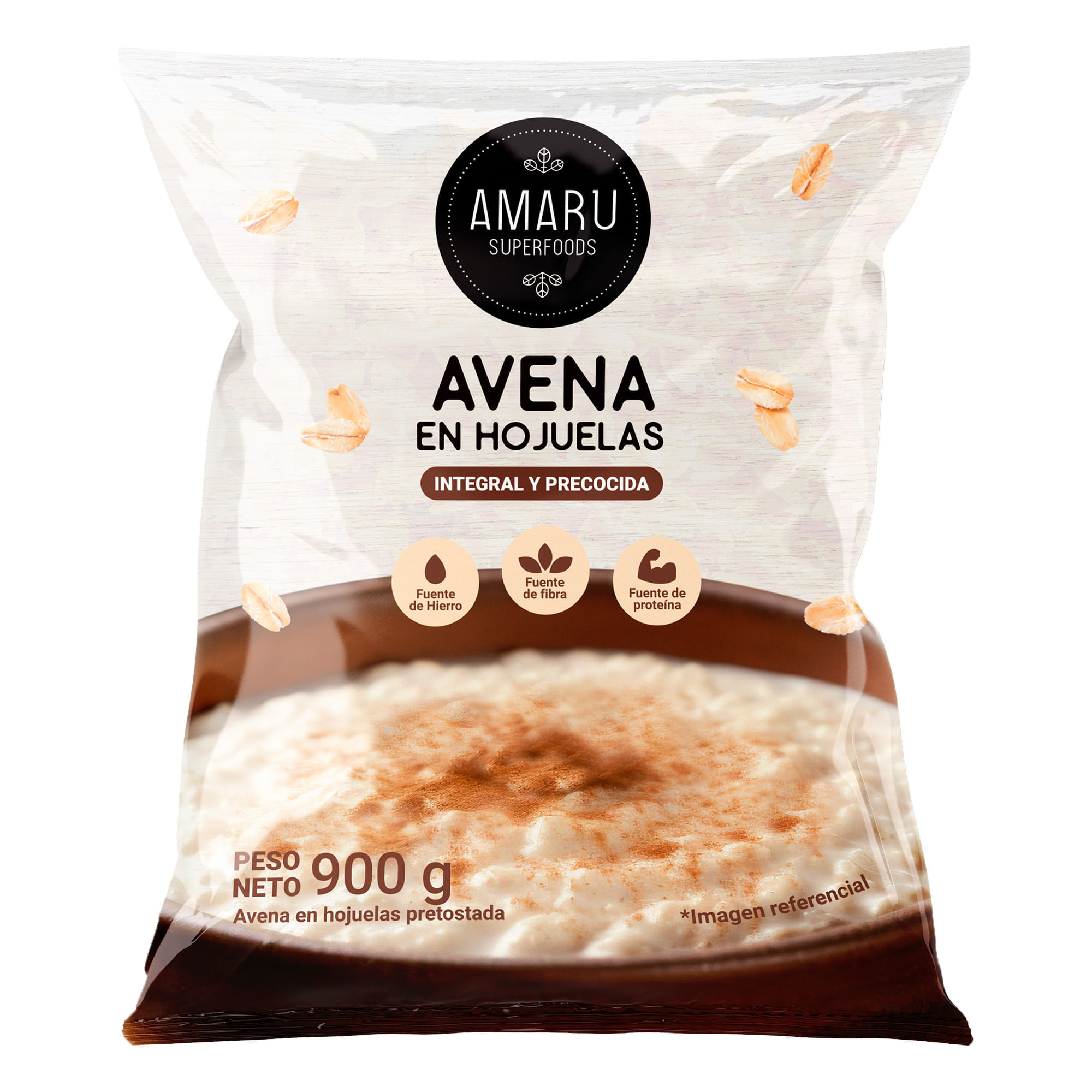 Avena en Hojuelas AMARU Bolsa 900g