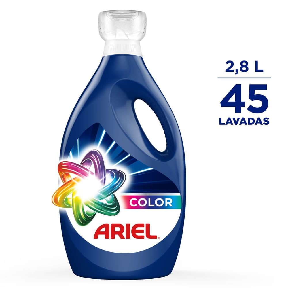 Detergente Líquido ARIEL Color Botella 2800ml