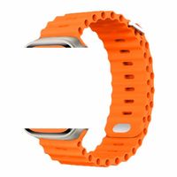 CORREA SILICONA CORRUGADA PARA SMARTWATCH 22MM NARANJA