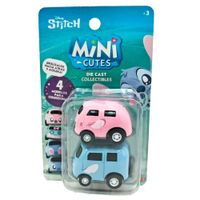 Stitch Mini Vehic Cute Pullback Pack 2Un DISNEY (Modelos Aleatorios)
