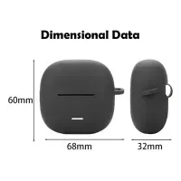 Funda Estuche Case de silicona para Xiaomi Buds 6 Play Negro