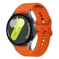 CORREA SILICONA CORRUGADA PARA SAMSUNG WATCH 4-5 (20MM) NARANJA