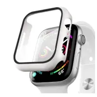 BUMPER CON GLASS ANTIESPÍA PARA SMARTWATCH 44-45-49MM BLANCO
